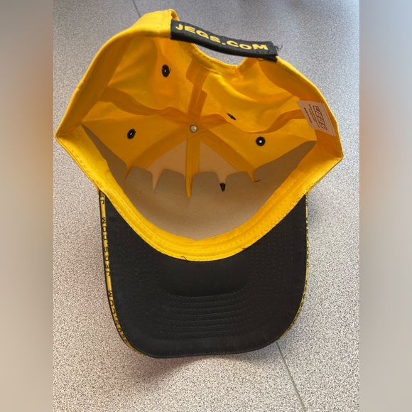 JEGS High Performance Yellow & Black Baseball Cap - Picture 3 of 6